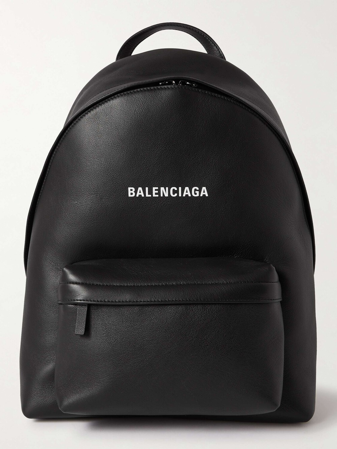 

Кожаный рюкзак с логотипом BALENCIAGA, черный