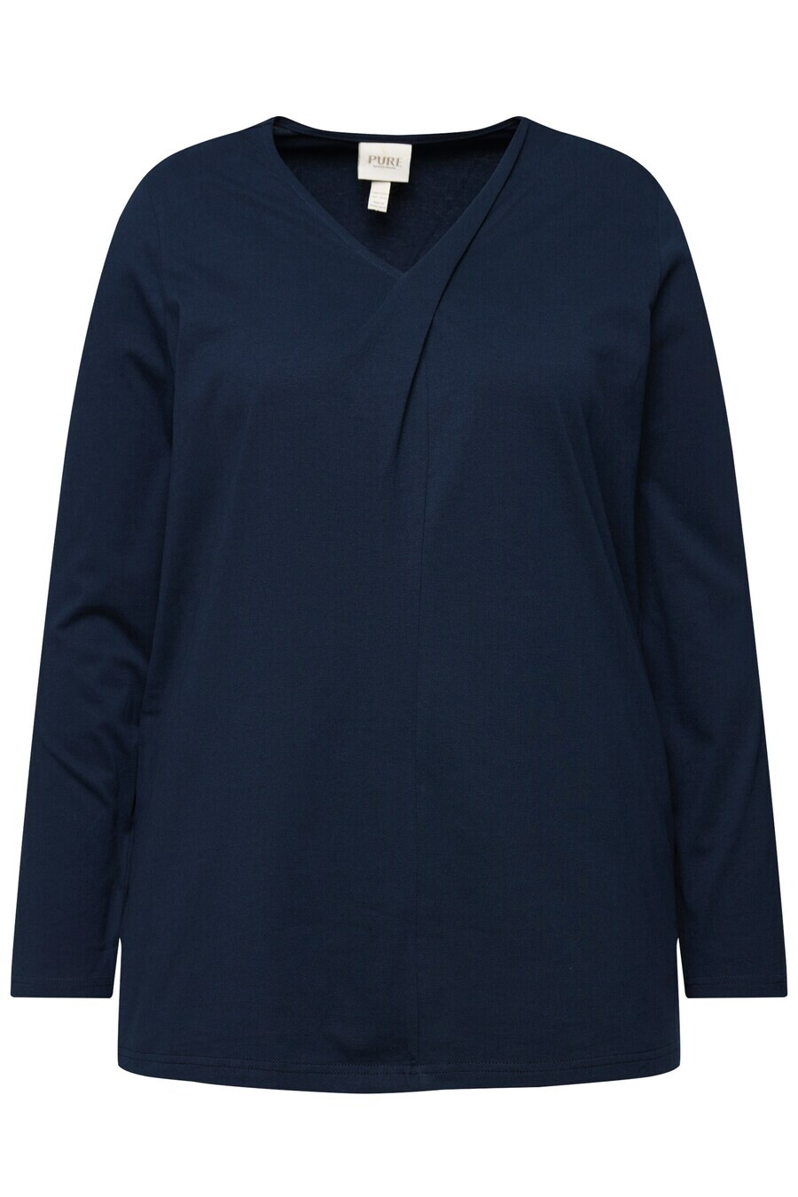 

Лонгслив Ulla Popken Shirt, морской синий