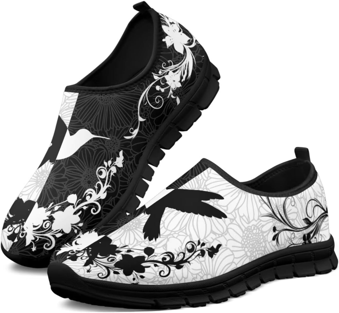 

Кожаные лоферы с принтом бабочки, стрекозы и пчелы, туфли и кроссовки для женщин и мужчин, подходящие для ходьбы и бега Ecaestolph, черный