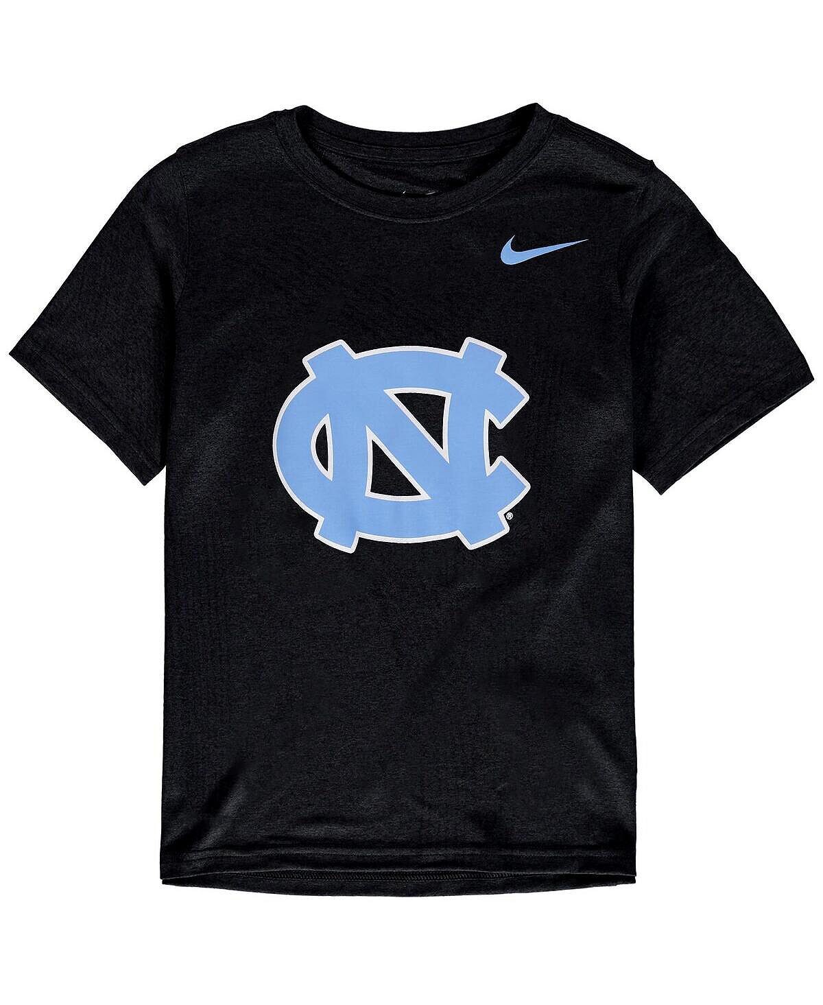 

Черная хлопковая футболка с логотипом Big Boys North Carolina Tar Heels Nike