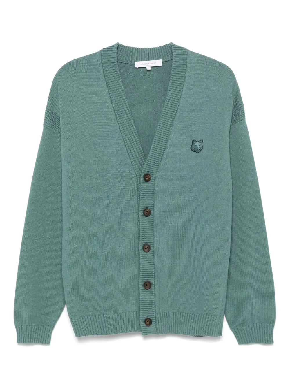 

Кардиган с нашивкой Bold Fox Head Patch Maison Kitsuné, синий