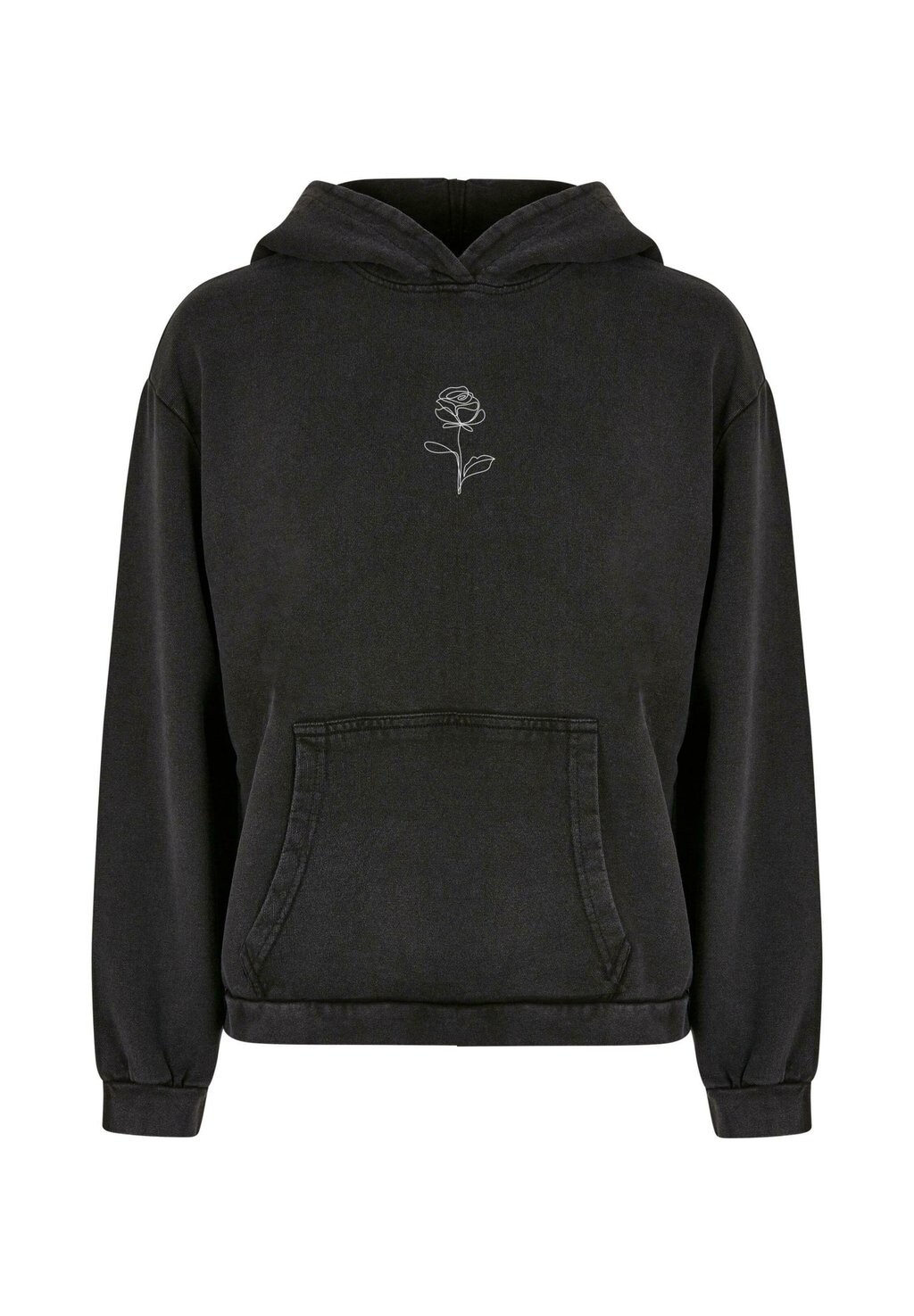 

Толстовка с капюшоном ROSE ACID WASHED Merchcode, черный