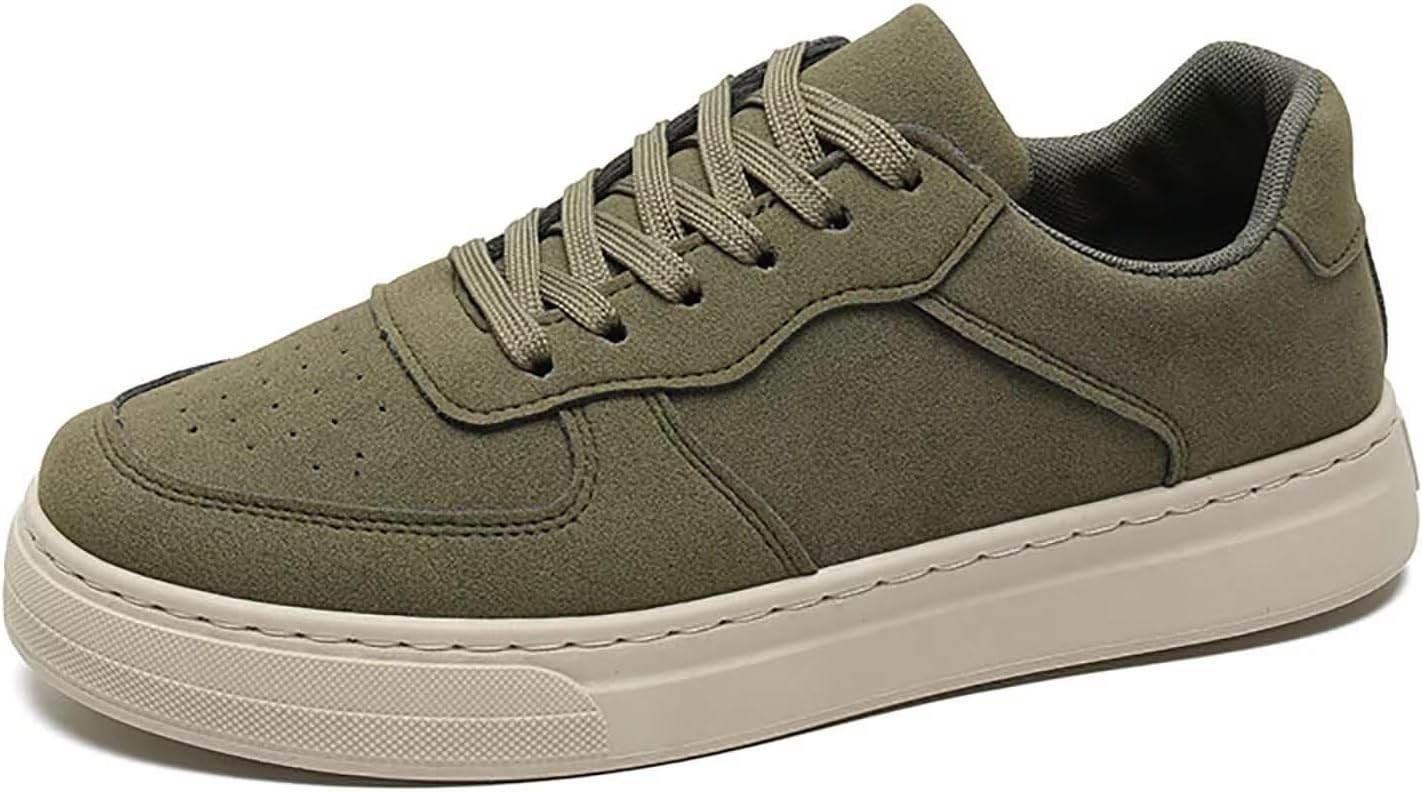 

Мужские прогулочные кроссовки TERBOFIN с замшевым верхом и комфортной посадкой, темно-зеленый