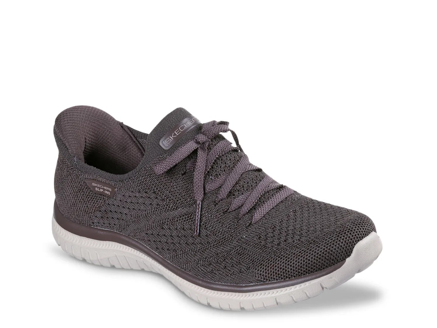 Кроссовки Skechers Hands Free Slip-ins: Virtue Flawless Slip-On Sneaker - Women's, шоколадно-коричневый