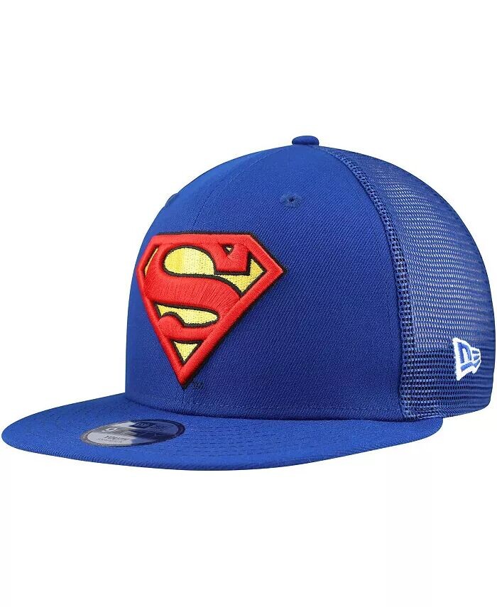 

Синяя бейсболка-кепка для дальнобойщика Superman 9FIFTY для больших мальчиков и девочек New Era
