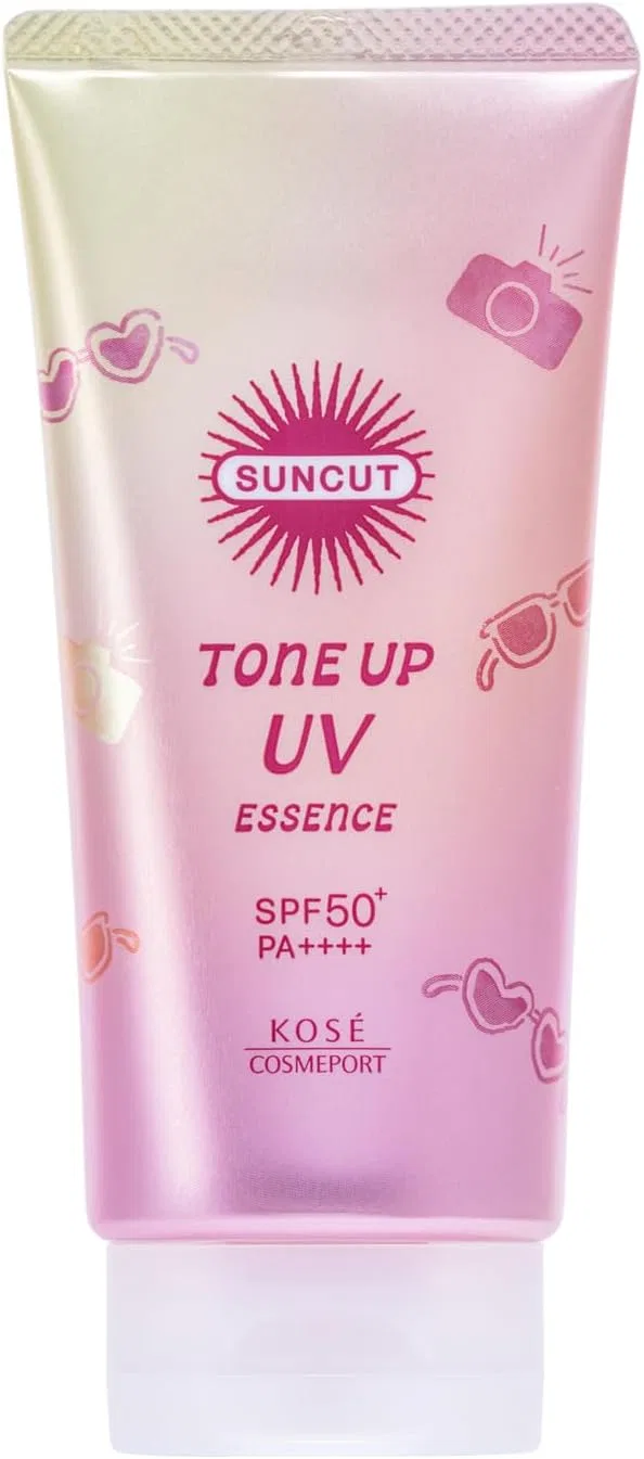 Солнцезащитный крем Suncut Tone Up UV Essence Rose Pink SPF50+ PA++++ 80 г — фото 2