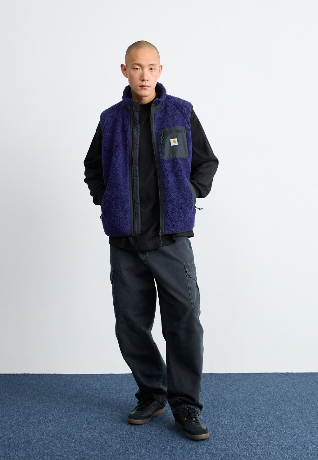 

Топ с длинными рукавами MOCKNECK Carhartt WIP, черный