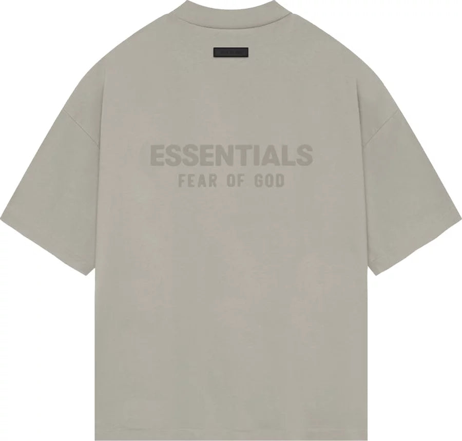 Футболка Fear of God Essentials SS24 V Neck T-Shirt 'Seal', серый — фото 2