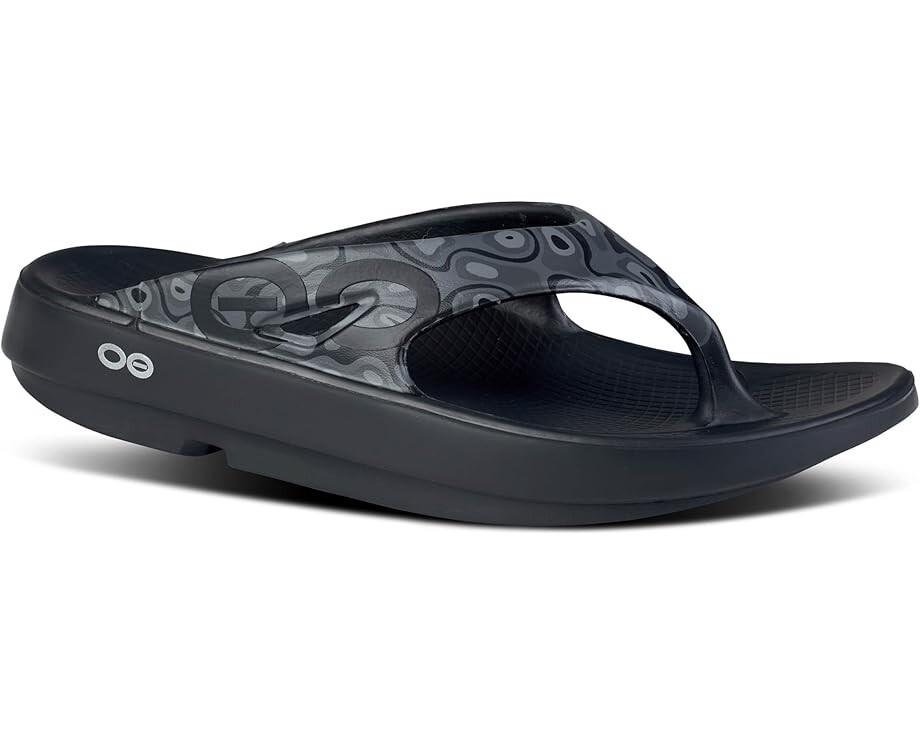 Кроссовки OOFOS OOriginal Sport Thong, цвет Black Water Camo
