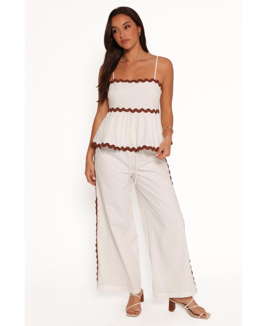 

Женские брюки Mollymook Petal and Pup, White tan