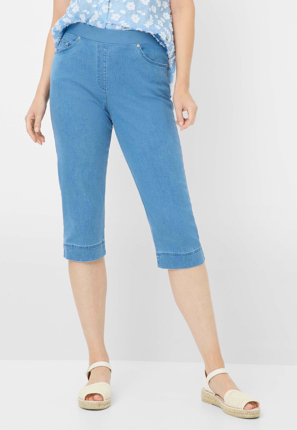 

Леггинсы STYLE CARINA - Denim shorts BRAX, цвет Denim Blau