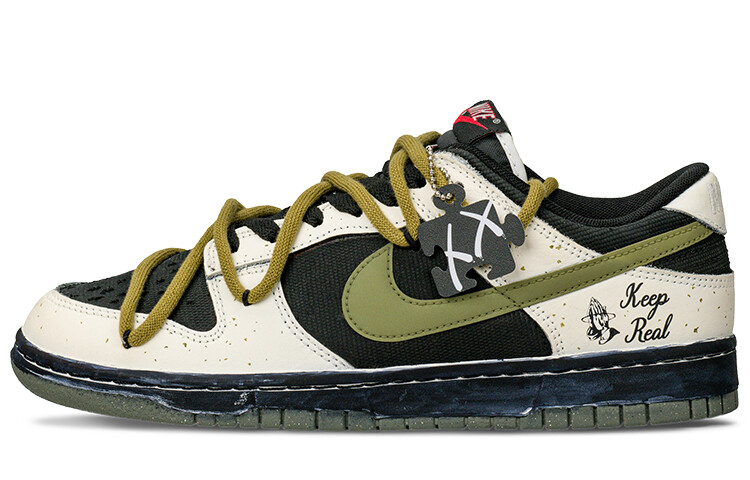 

Кроссовки Nike Dunk Skateboard Shoes Men Low-Top Black White Green