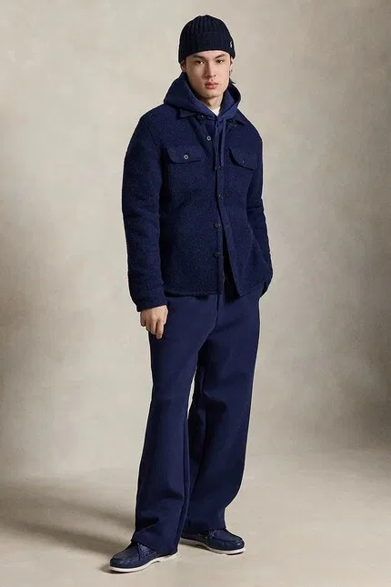 Спортивные штаны свободного кроя Polo Ralph Lauren, темно-синий — фото 3