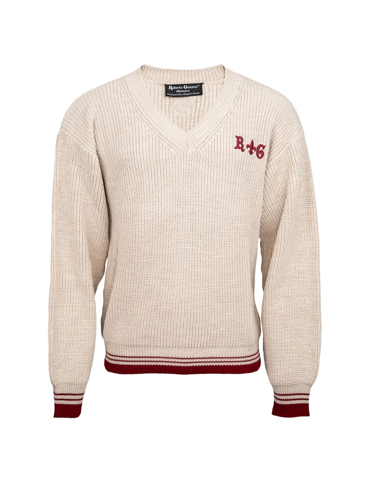 

Мужской вязаный свитер в университетском стиле Roberto Geissini