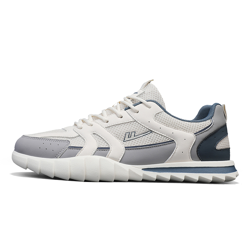 

Прочные дышащие низкие кроссовки для скейтбординга для мужчин WARRIOR, Beige Gray