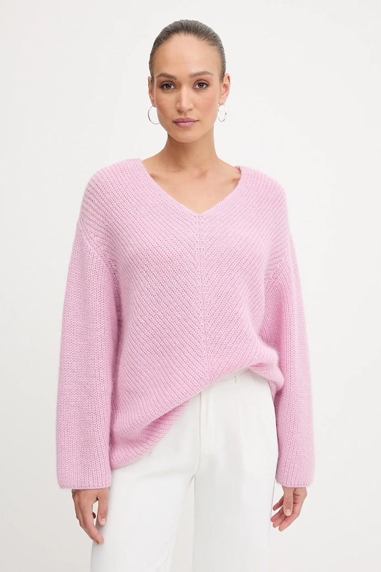 

Шерстяной свитер Pinko, розовый