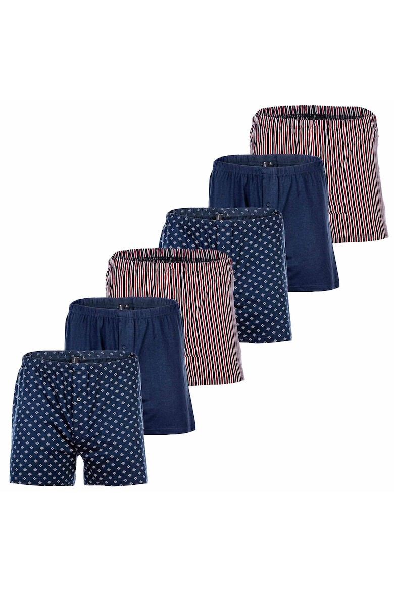 

Хлопковые боксеры, 6 пар Yourbasics, красный