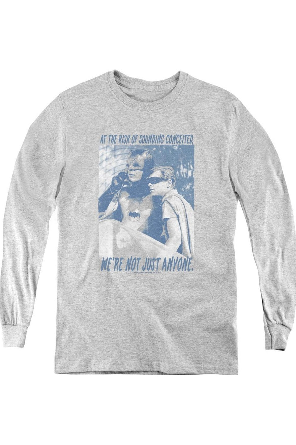 

Футболка с длинным рукавом для детей Batman Classic TV Boogie Nights Gildan, Athletic Heather