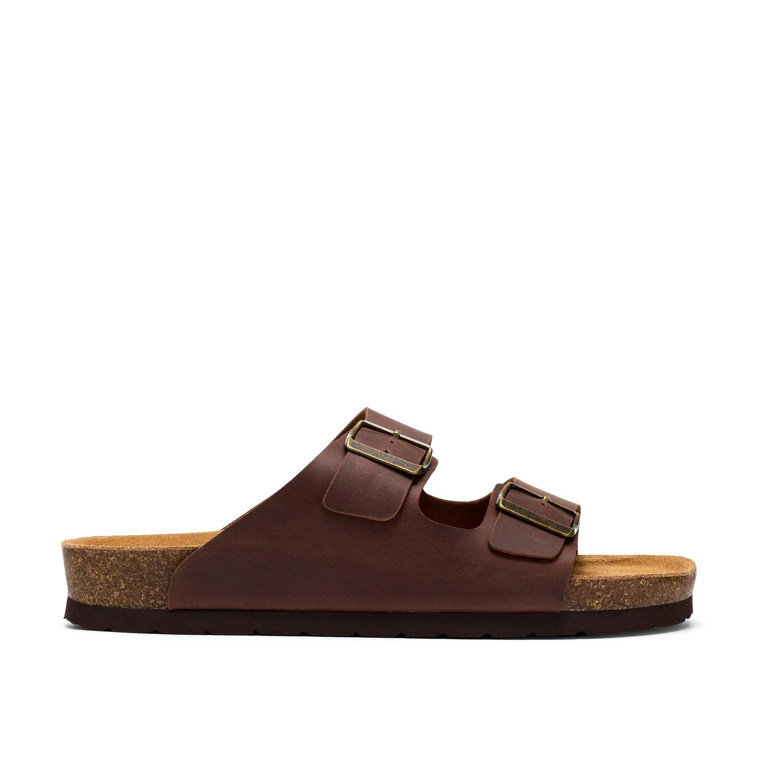 Сандалии мужские с двумя ремнями Clarks, коричневый