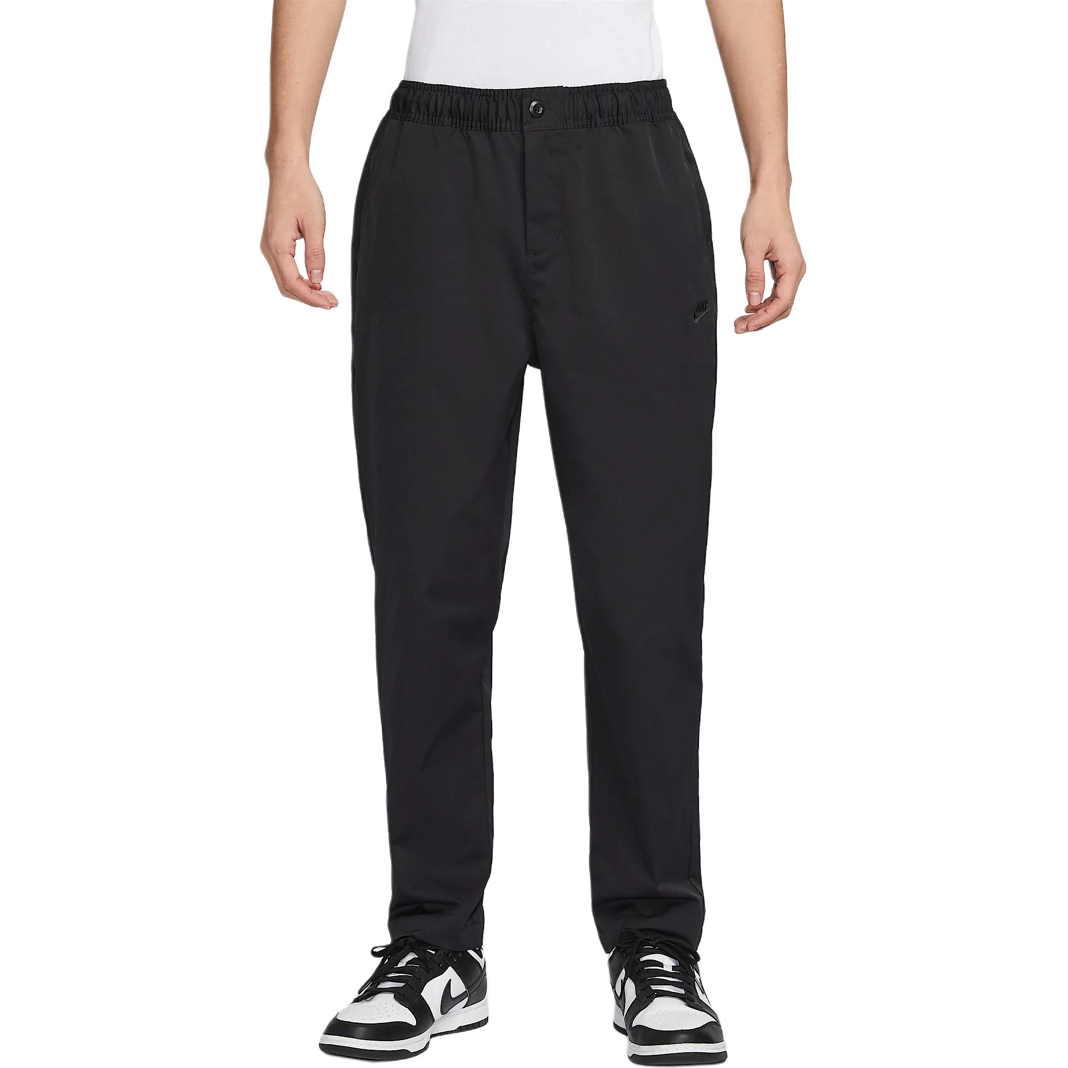 Nike Брюки Clubwoven Tapered, мужские, черные — фото 3