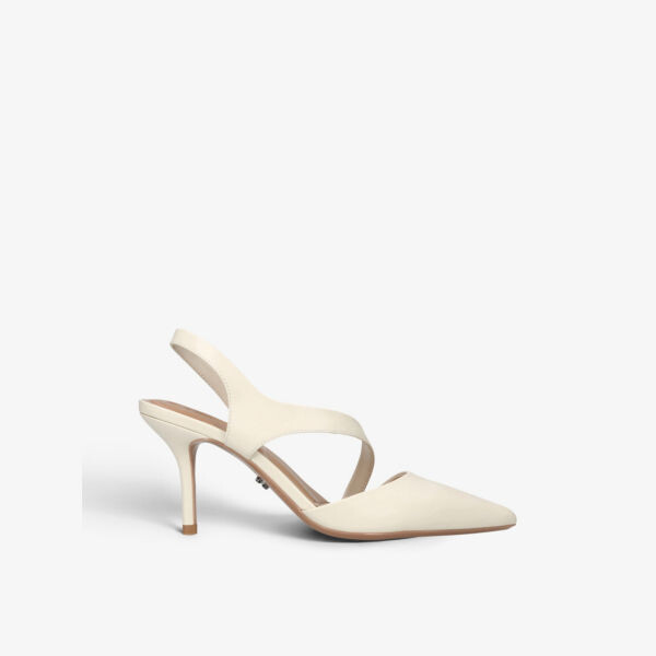 

Кожаные туфли-лодочки с симметрией Carvela, цвет bone