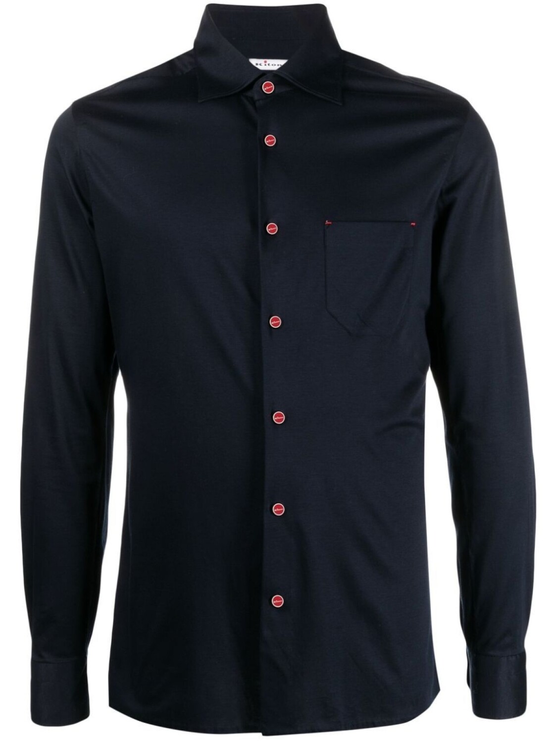 

Kiton рубашка с длинными рукавами, синий