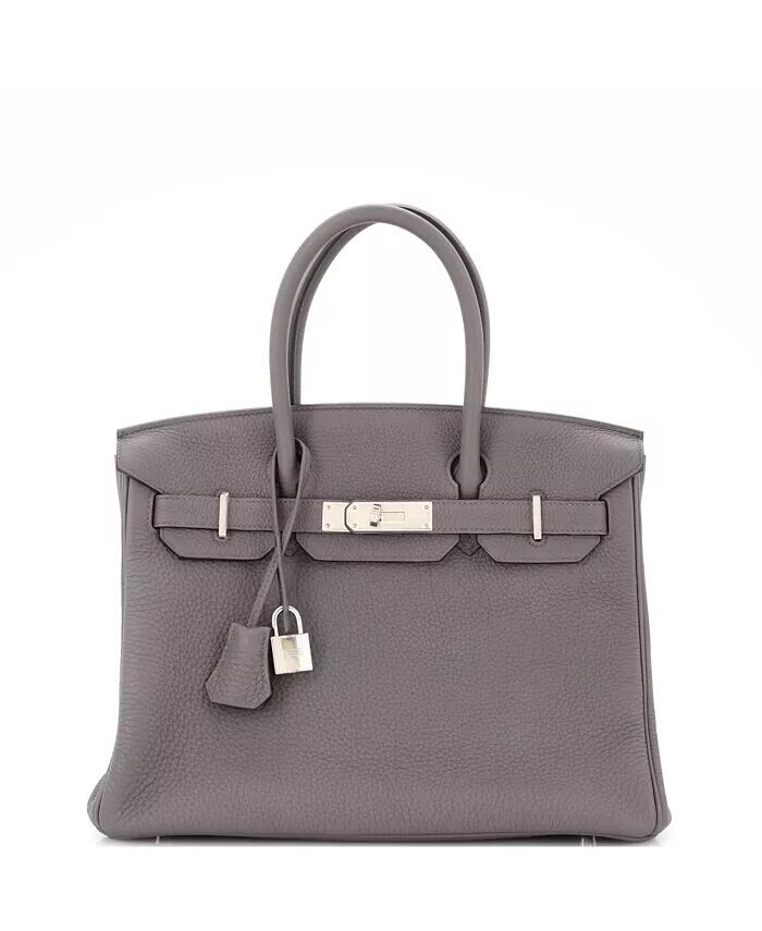 

Сумка Birkin 30 серая Togo с палладиевой фурнитурой Pre-Owned HERMÉS, серый
