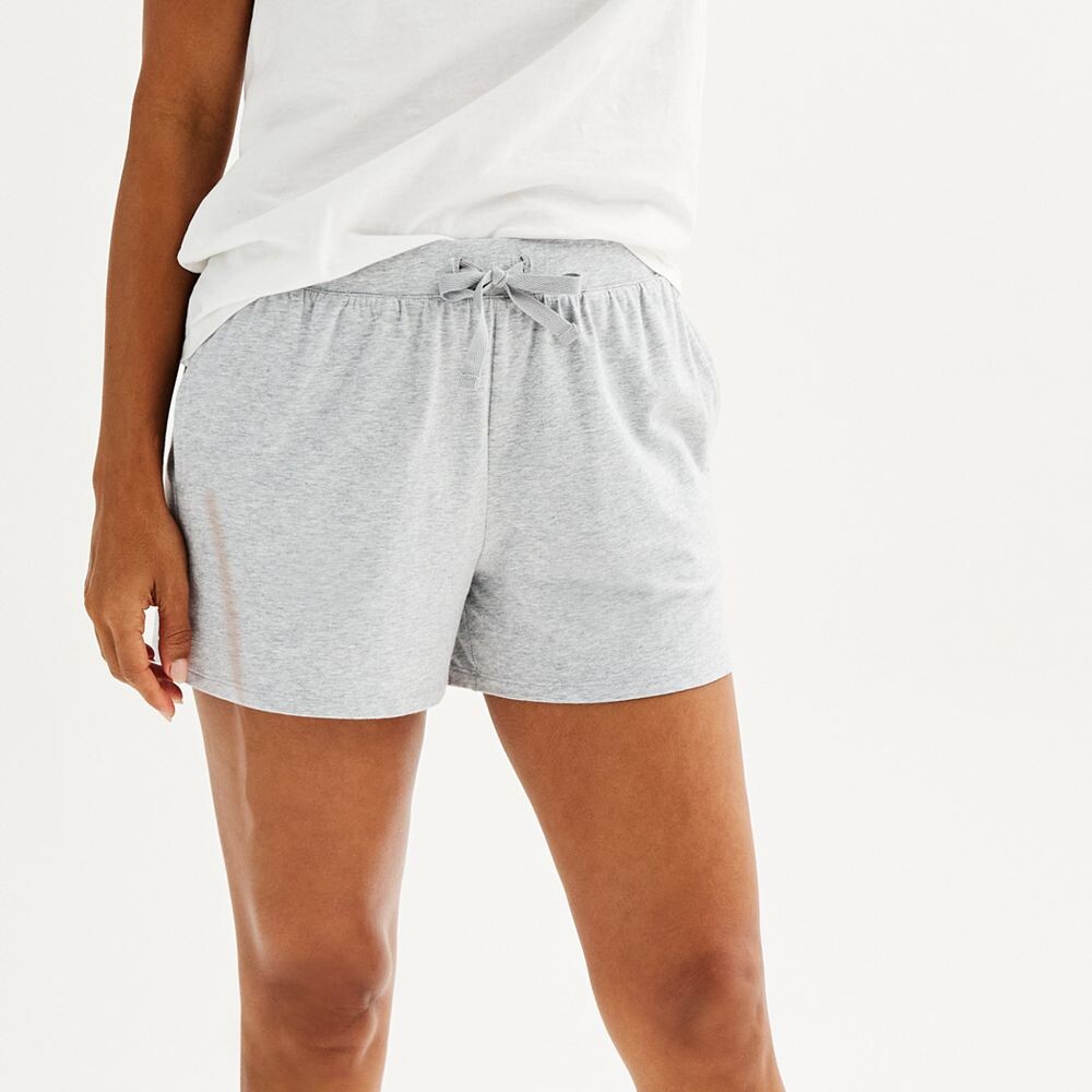 

Женские пижамные шорты Sonoma Goods For Life из хлопка и модала, цвет Medium Cumulus Heather
