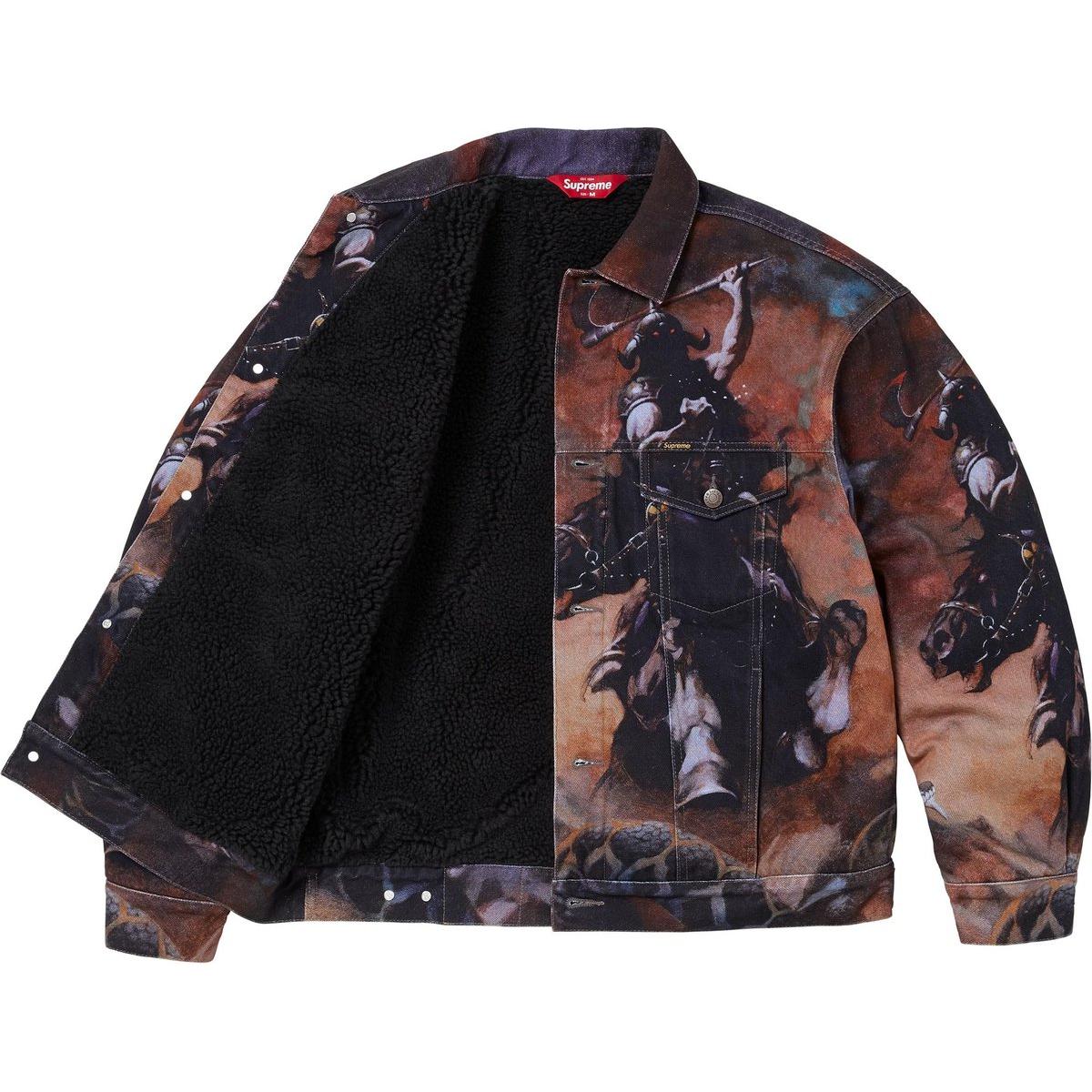 Supreme Куртка-косуха с искусственным мехом Frazetta, Multicolor/Multicolor — фото 4