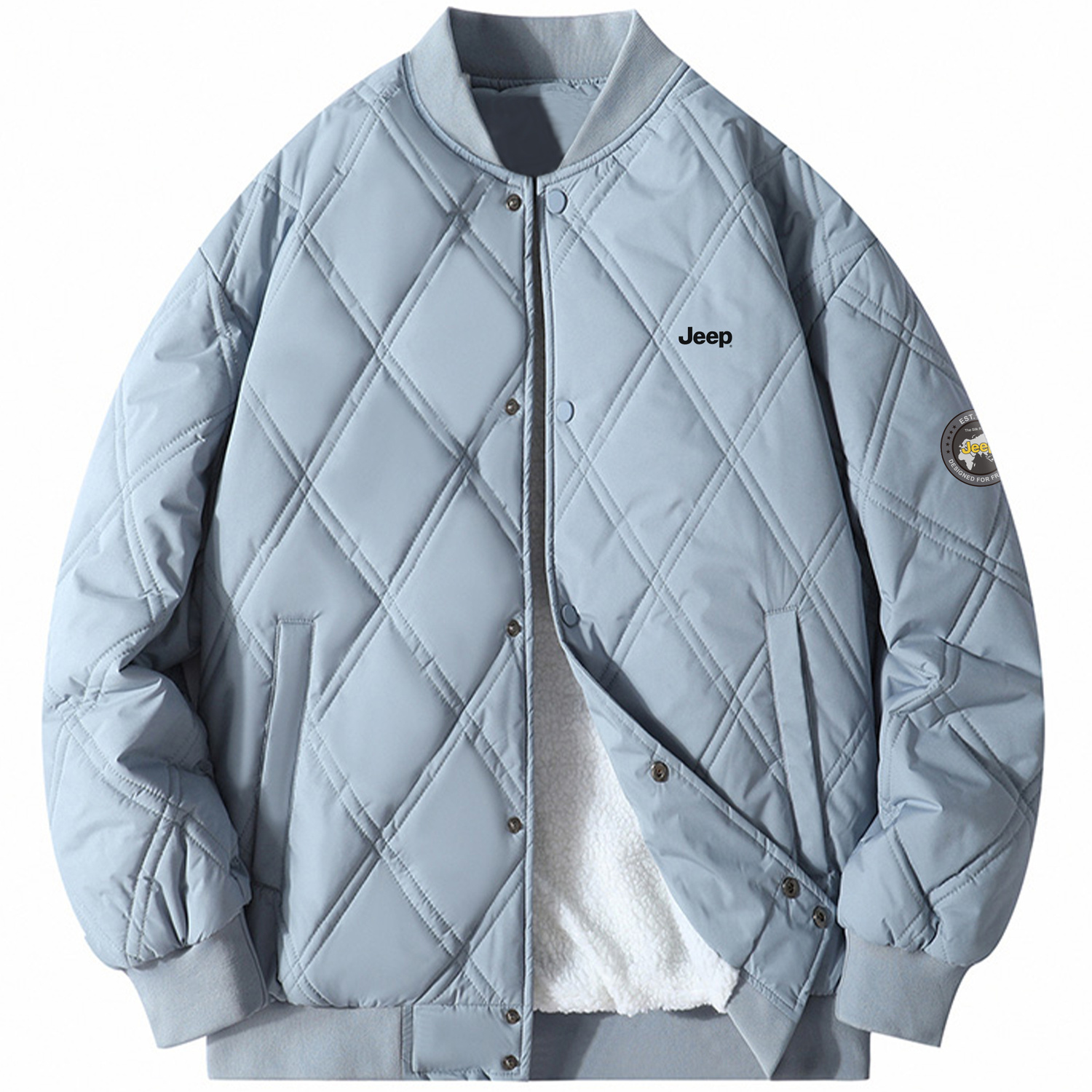 

Jeep Пуховик Unisex, Blue[Thickened and Fleece-Lined]