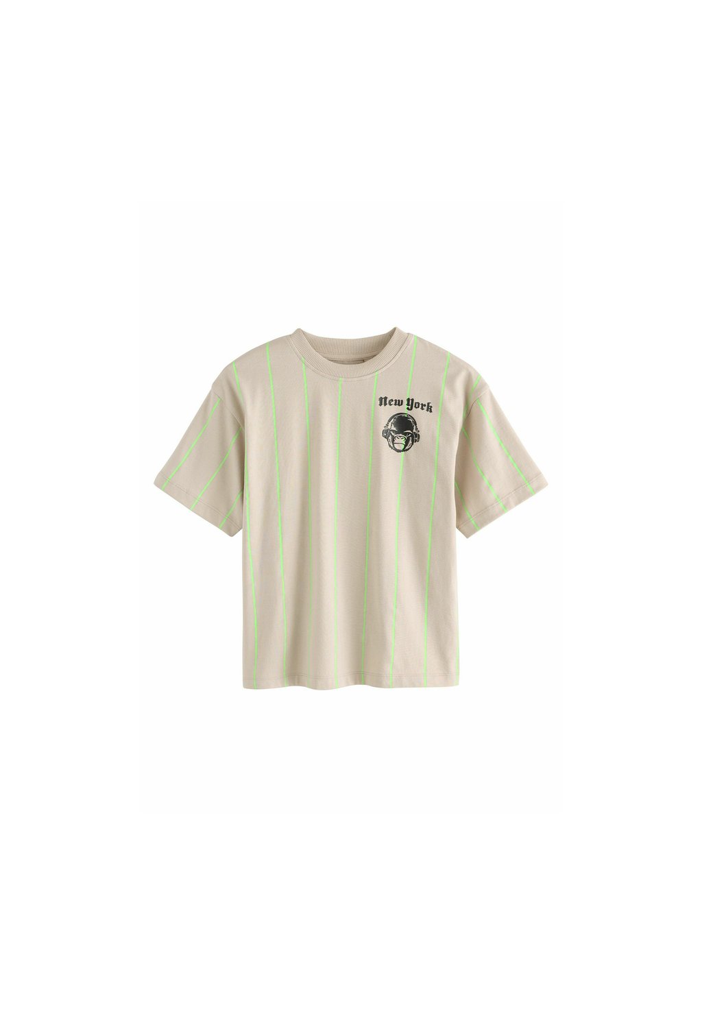 

Футболка с принтом RELAXED FIT SHORT SLEEVE GRAPHIC STANDARD Next, бежевый