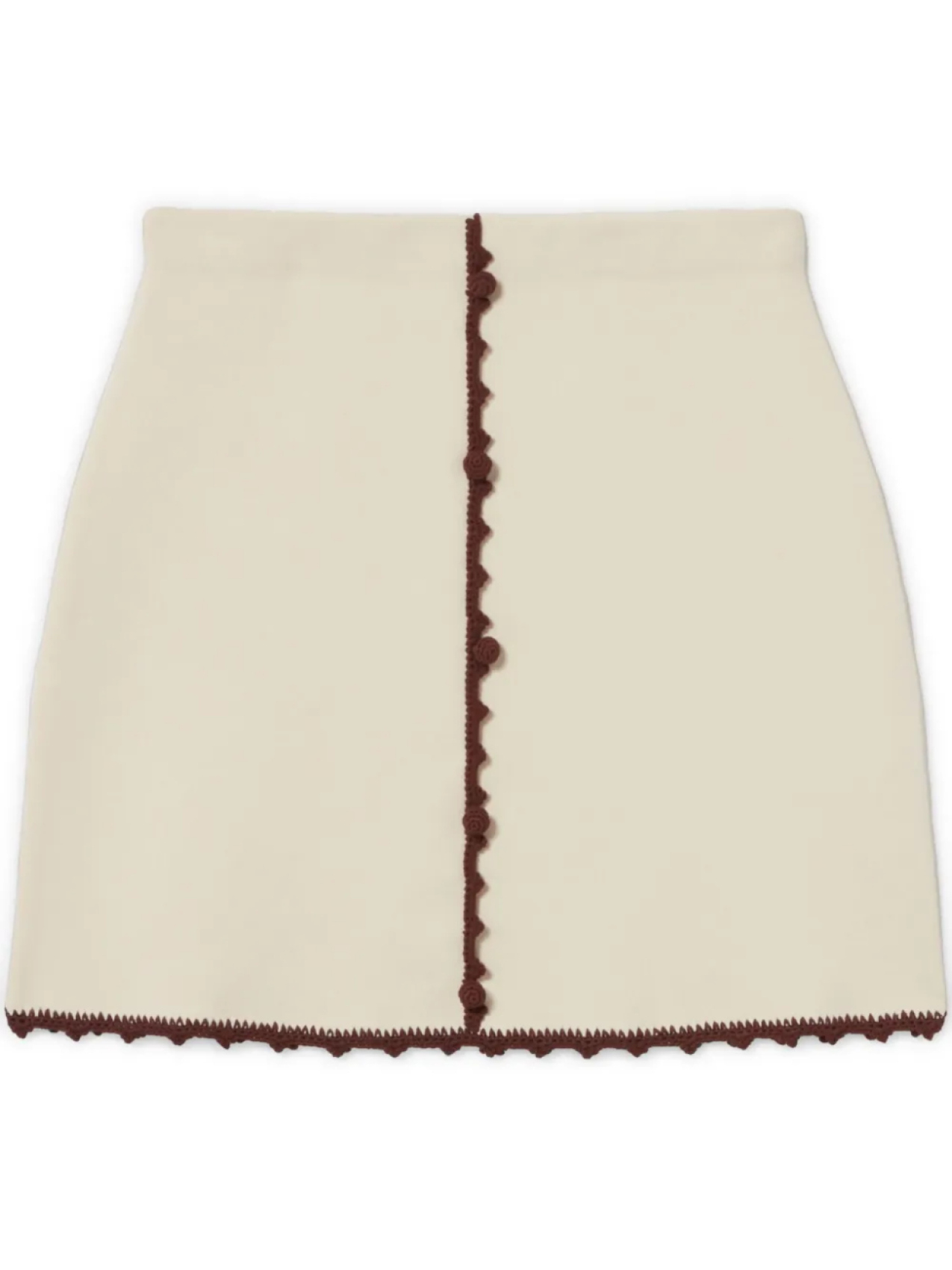 

Юбка мини с контрастной отделкой Claudie Pierlot, нейтральный