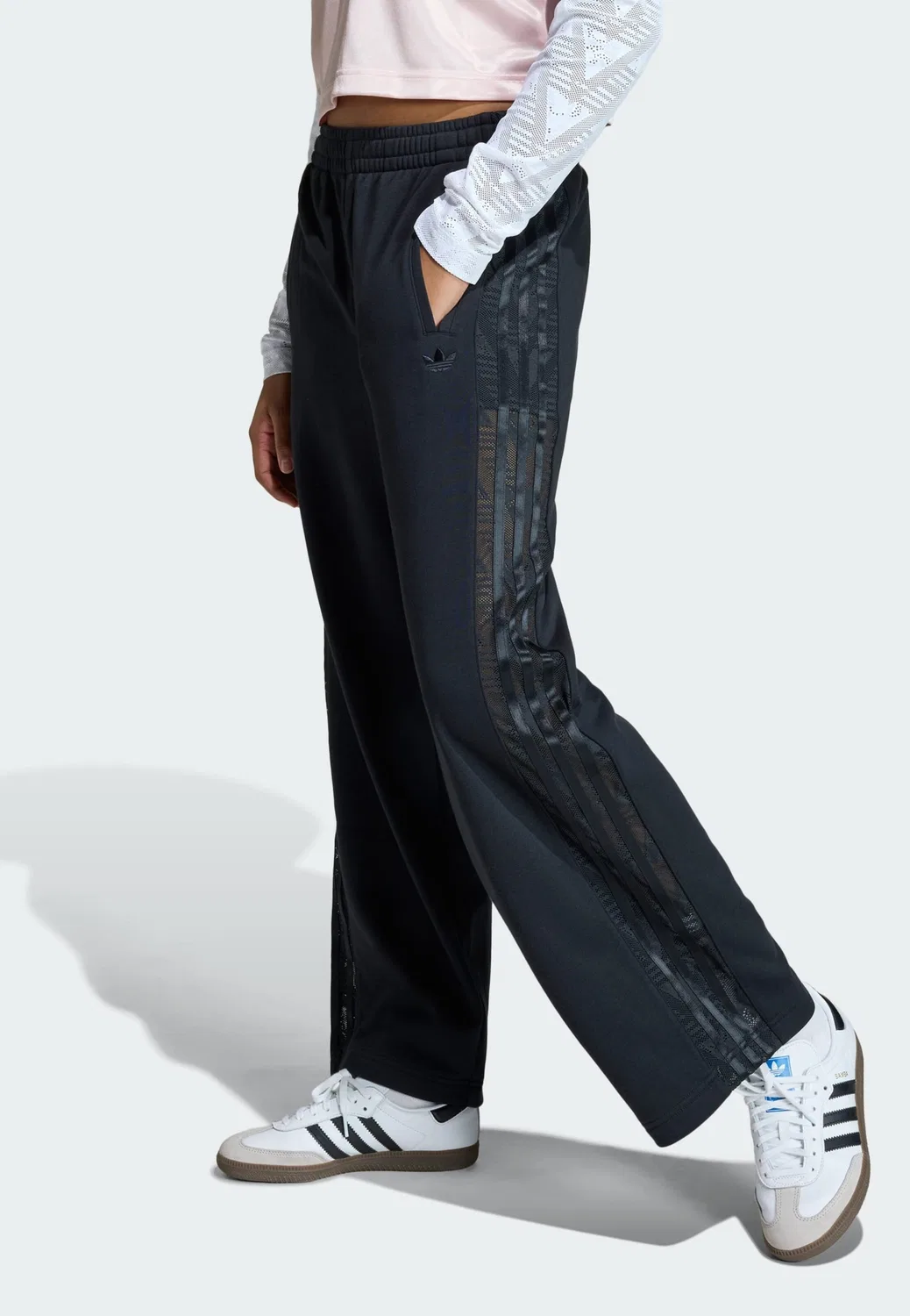 Брюки Adidas Originals свободного кроя, черные — фото 2