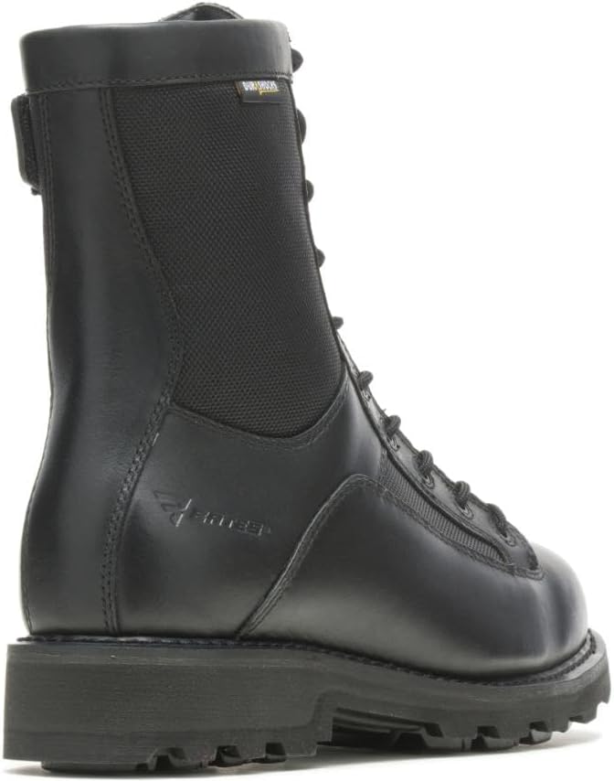 Мужские ботинки Bates 8 DuraShock с шнуровкой до носка и боковой молнией, черный — фото 2