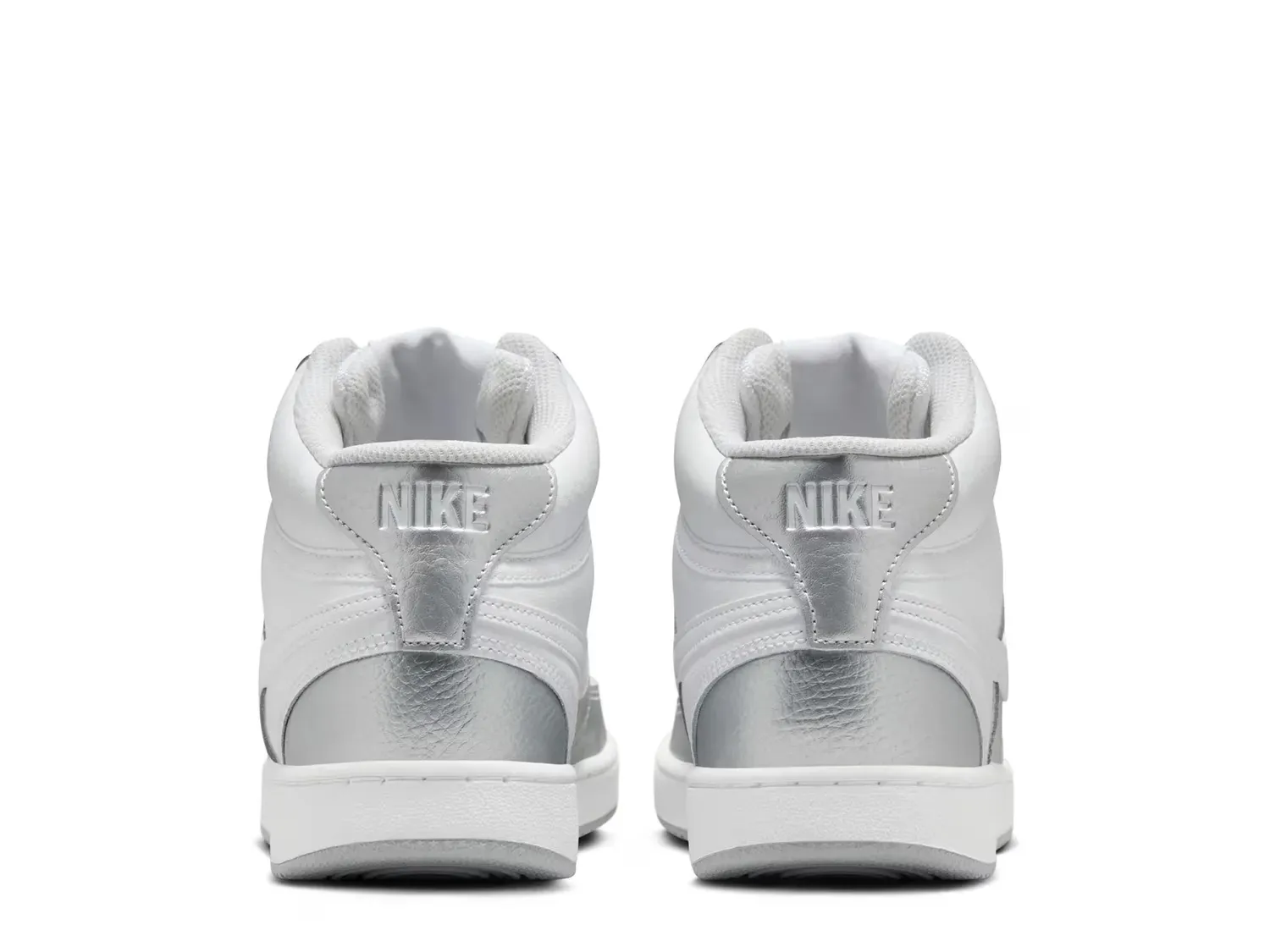 Кроссовки Court Vision Mid - женские Nike, White/Silver — фото 2