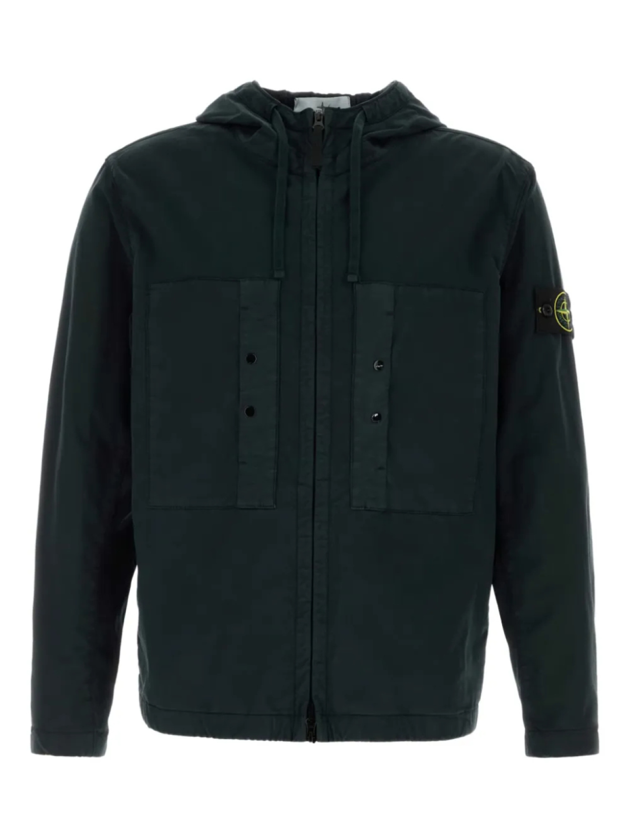 

Куртка с капюшоном из джерси Stone Island, черный