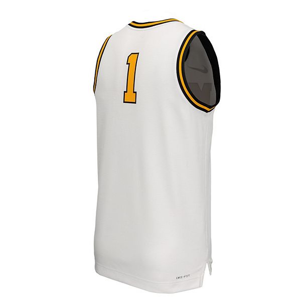 Мужская белая баскетбольная майка retro replica missouri tigers Nike — фото 4