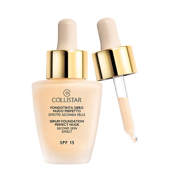 

Тональный крем + сыворотка serum foundation perfect nude spf15 Collistar, цвет nr. 1, 30 мл