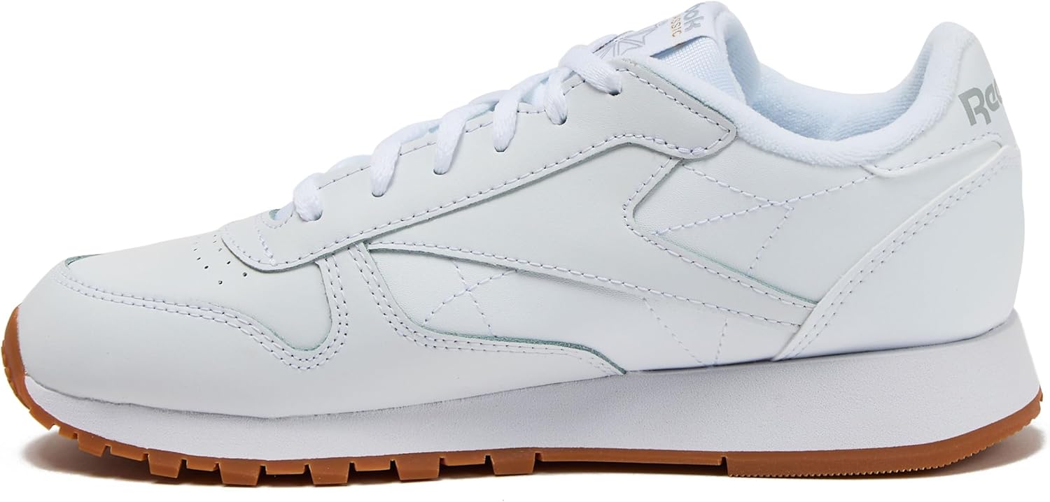 Кроссовки Reebok Classic Leather для детей и подростков, унисекс, для девочек и мальчиков, малышей, детей младшего или старшего возраста, белый — фото 3
