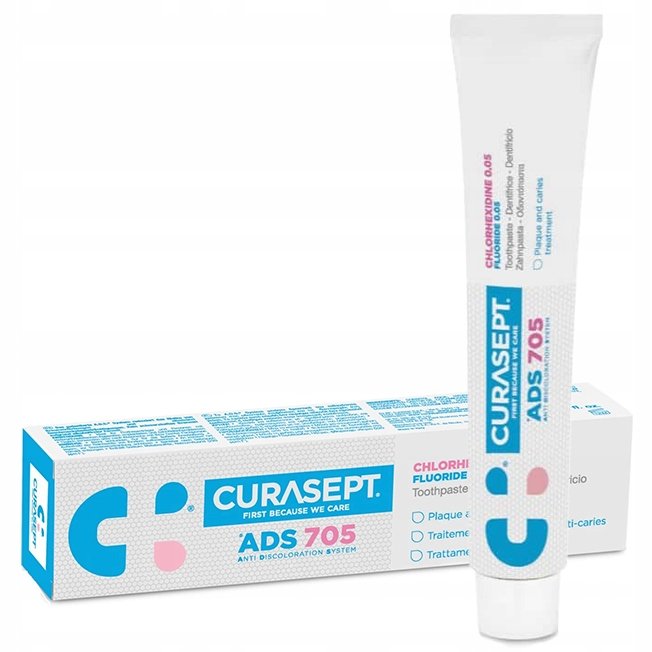 

Зубная паста Curasept ADS 705 с 0,05% хлоргексидином и фторидом 75 мл