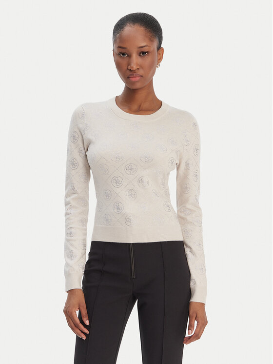 

Свитер regular fit W6RR66 Z3JD2 Guess, бежевый