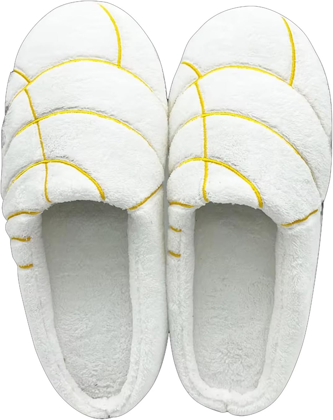 

Мягкие плюшевые тапочки Concha Cute для женщин и мужчин, мексиканские тапочки Concha, домашние тапочки с эффектом памяти Wuyistar, белый