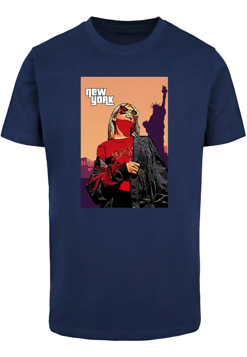 

Футболка Merchcode "Мужская футболка Merchcode Grand New York с круглым вырезом", синий