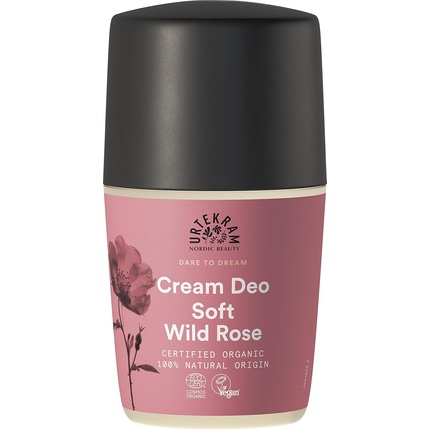 Крем-дезодорант Soft Wild Rose 50 мл Веганский Органический Urtekram