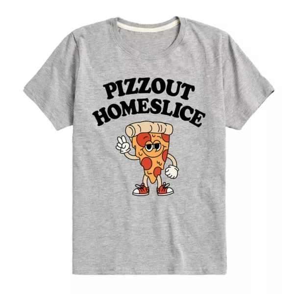 

Футболка с рисунком Pizzout Homeslice для мальчиков 8-20 лет Licensed Character, серый