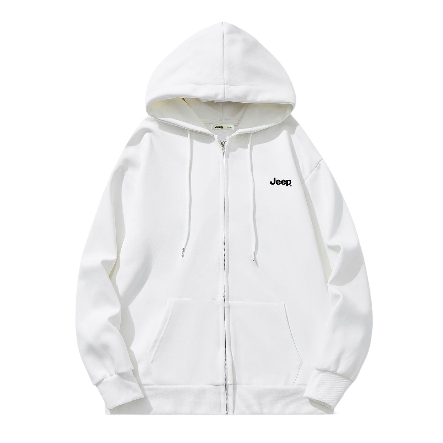 

Толстовка Unisex Hooded Moderate Heavyweight Jeep, белый