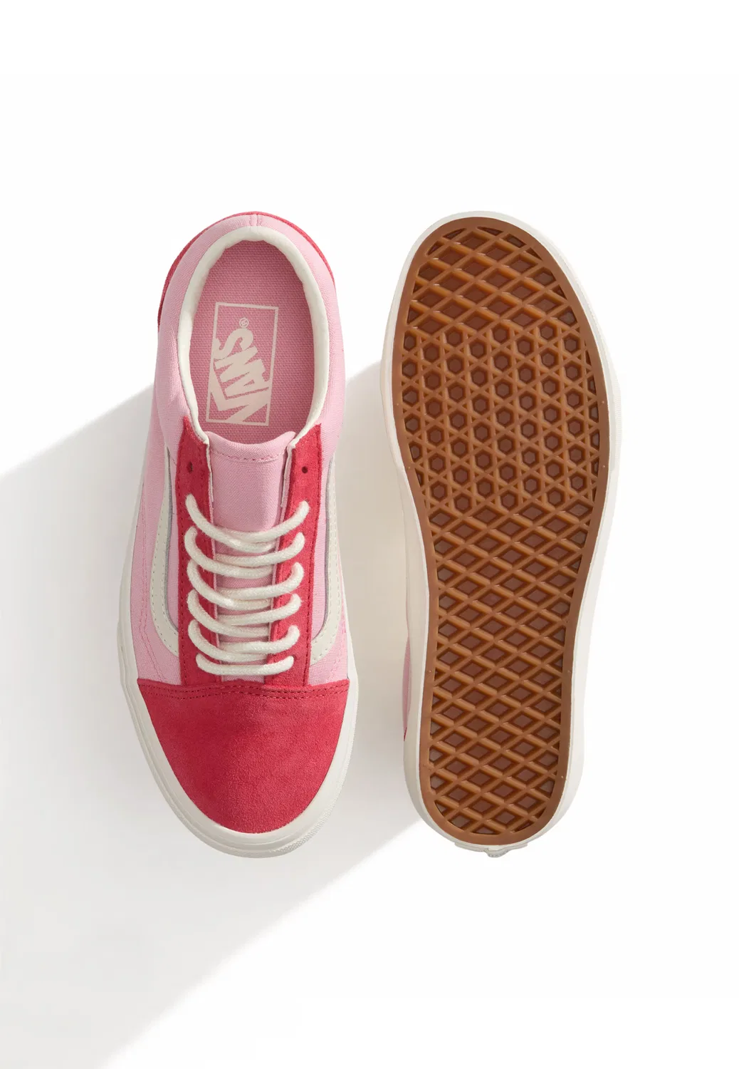 Кроссовки 'Old Skool' Vans, Pink/Light Pink — фото 3
