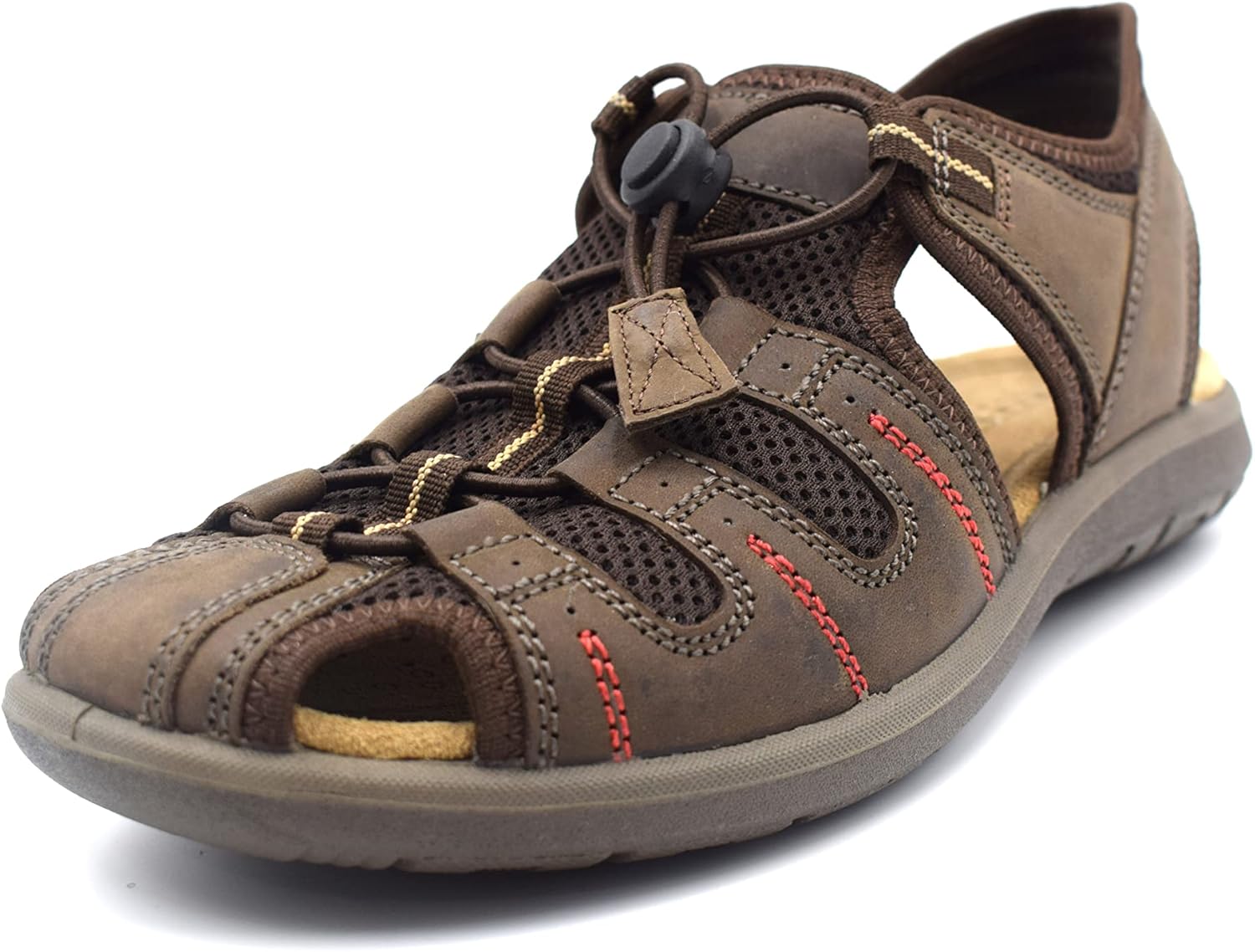 

Мужские повседневные кожаные сандалии NEKTA /ke'nekt/ - спортивные сандалии - походные сандалии, коричневый