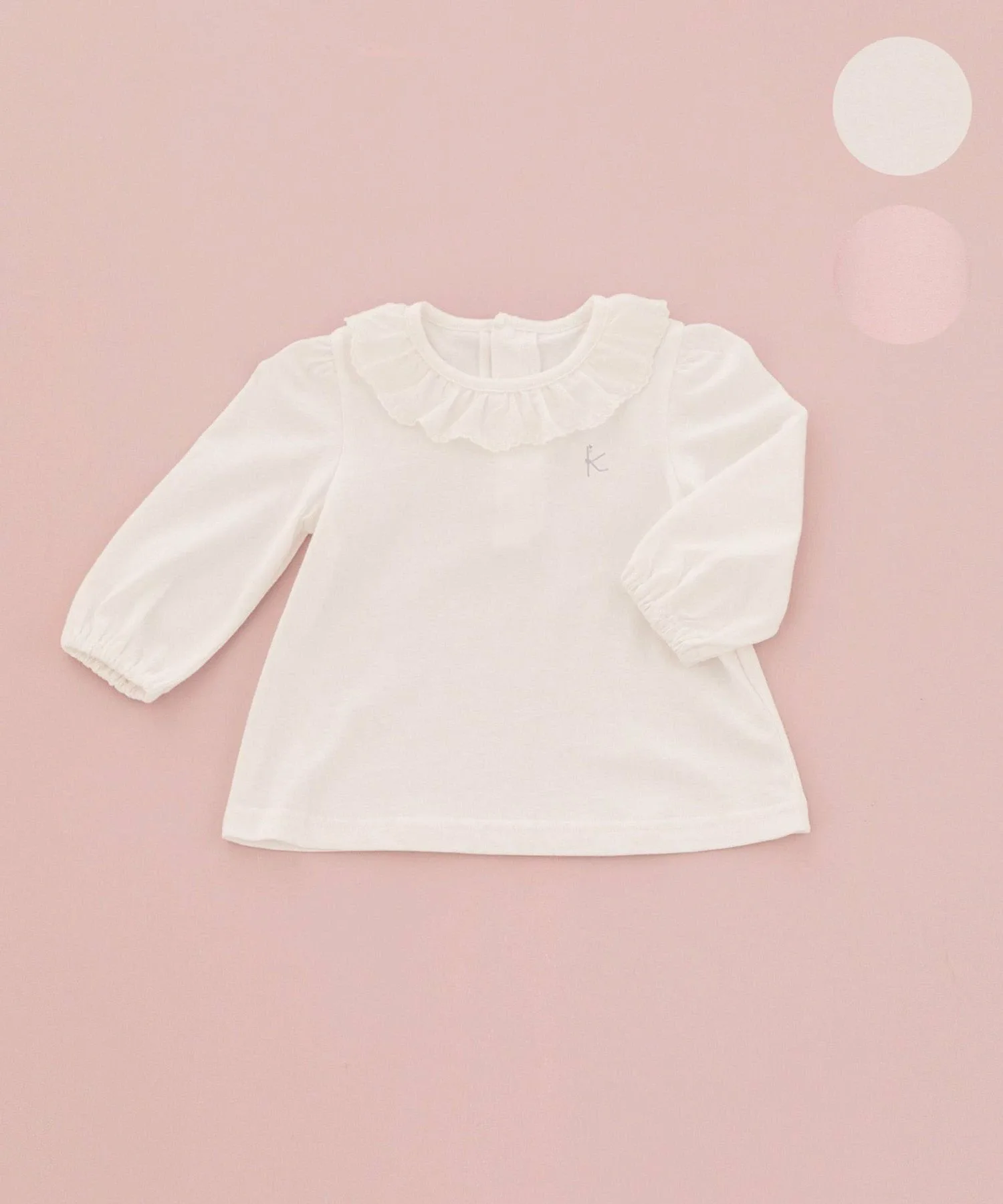 Футболка с вышивкой 80–100 см Suite Kids, цвет Off-White [002] — фото 2