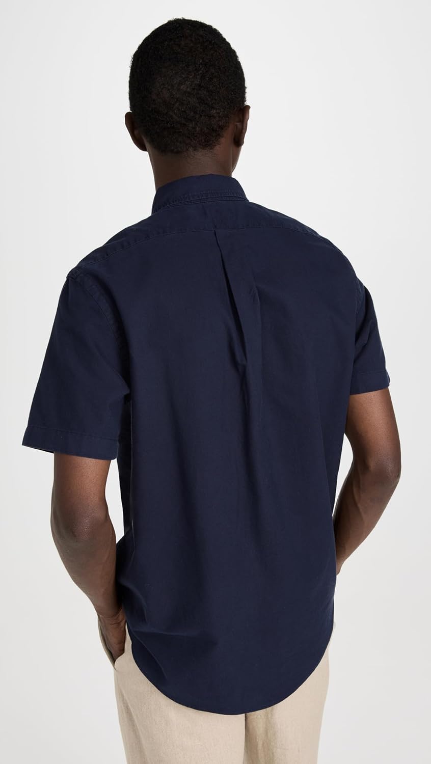 POLO RALPH LAUREN Мужская классическая рубашка Oxford Performance, Rl Navy — фото 3
